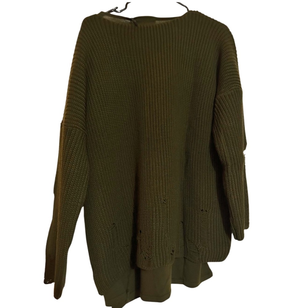 Distressed Two-Piece Sweater - Picture 8 of 11
